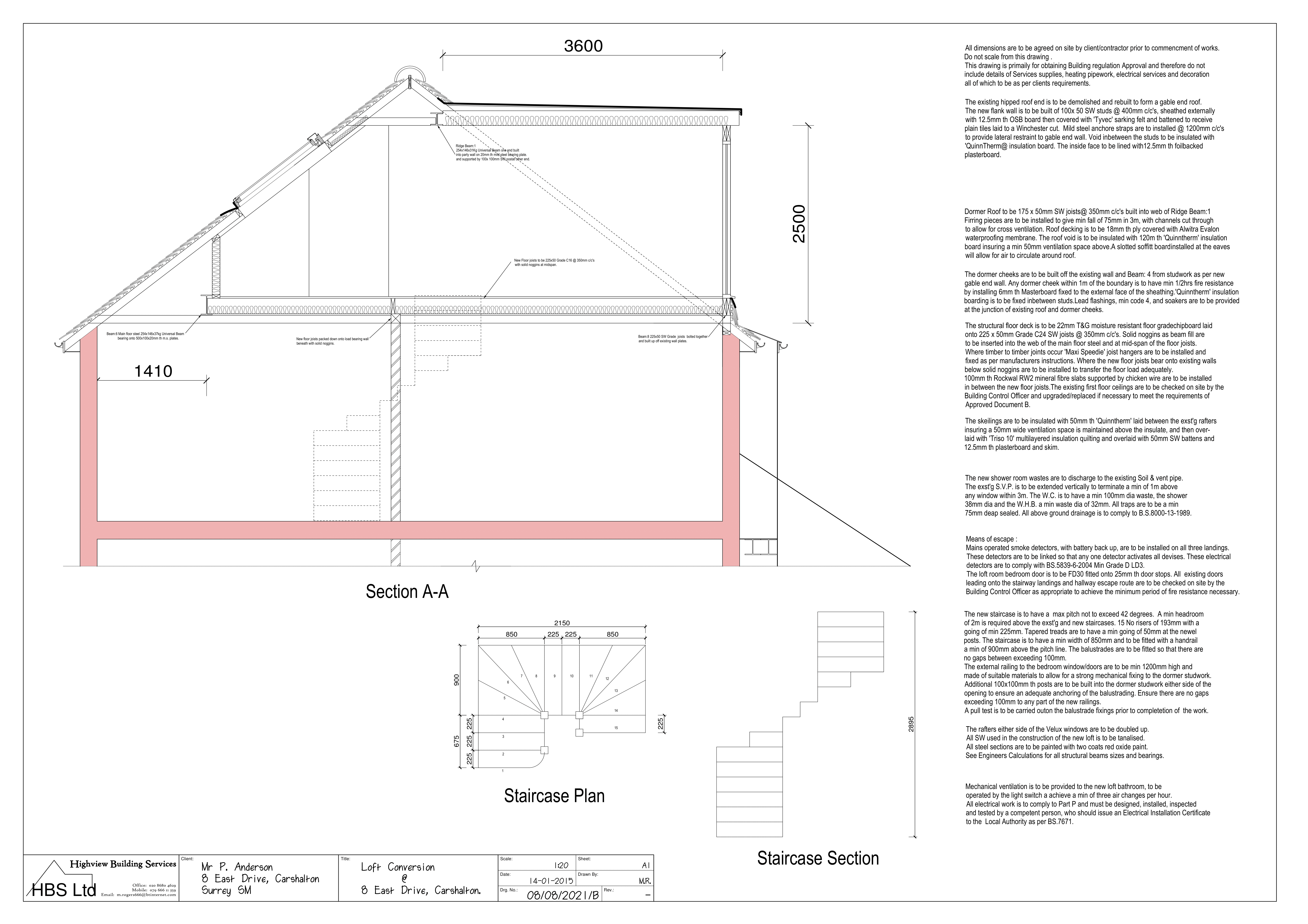 8 East Drive Loft Drw'g B 1